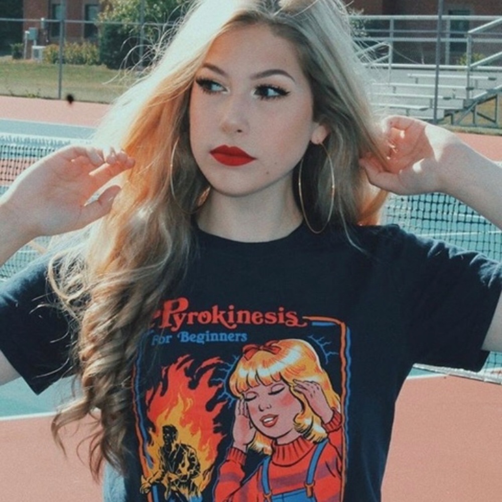 Retro style gothic shirt